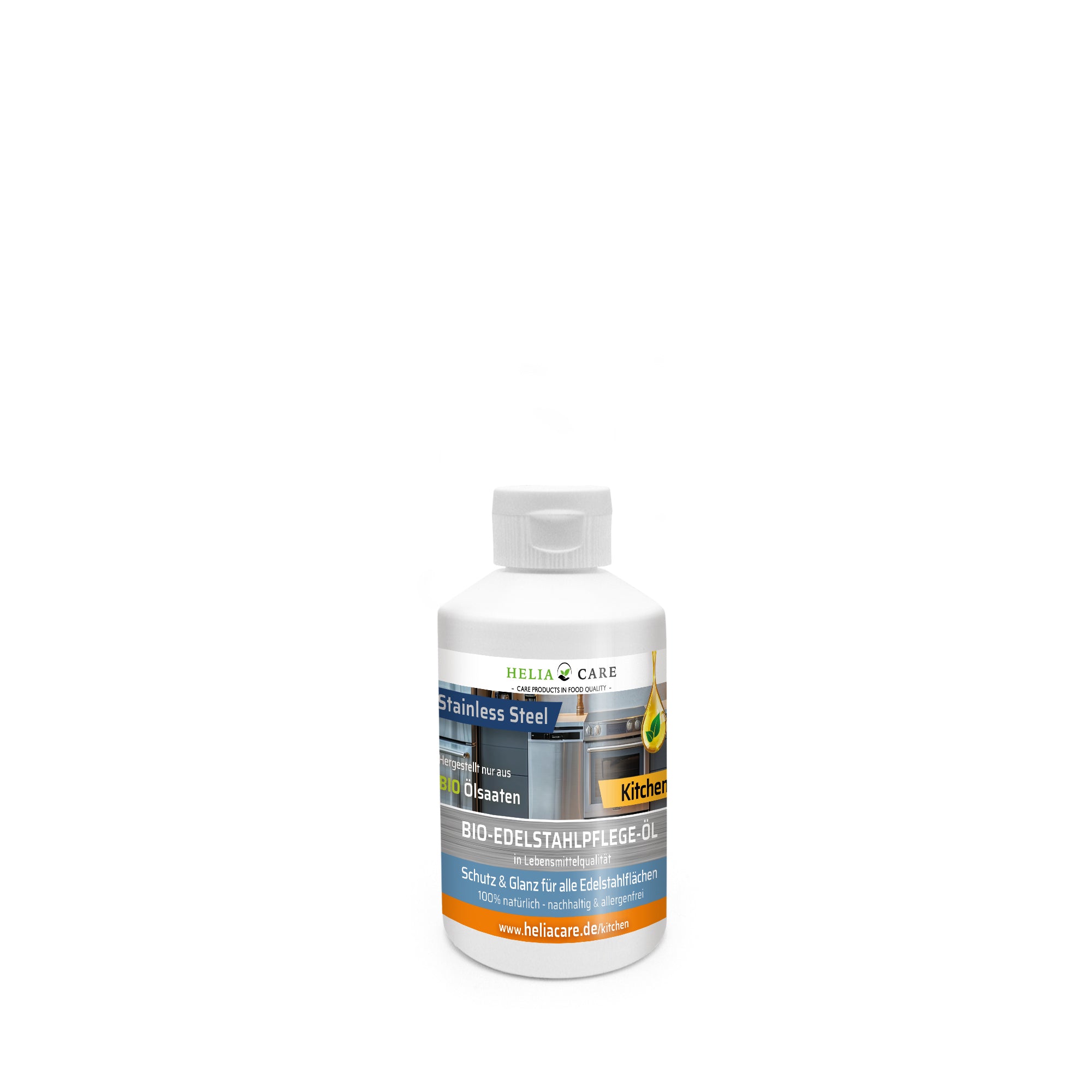 HeliaCARE® BIO-Edelstahlpflege-Öl „Stainless Steel“